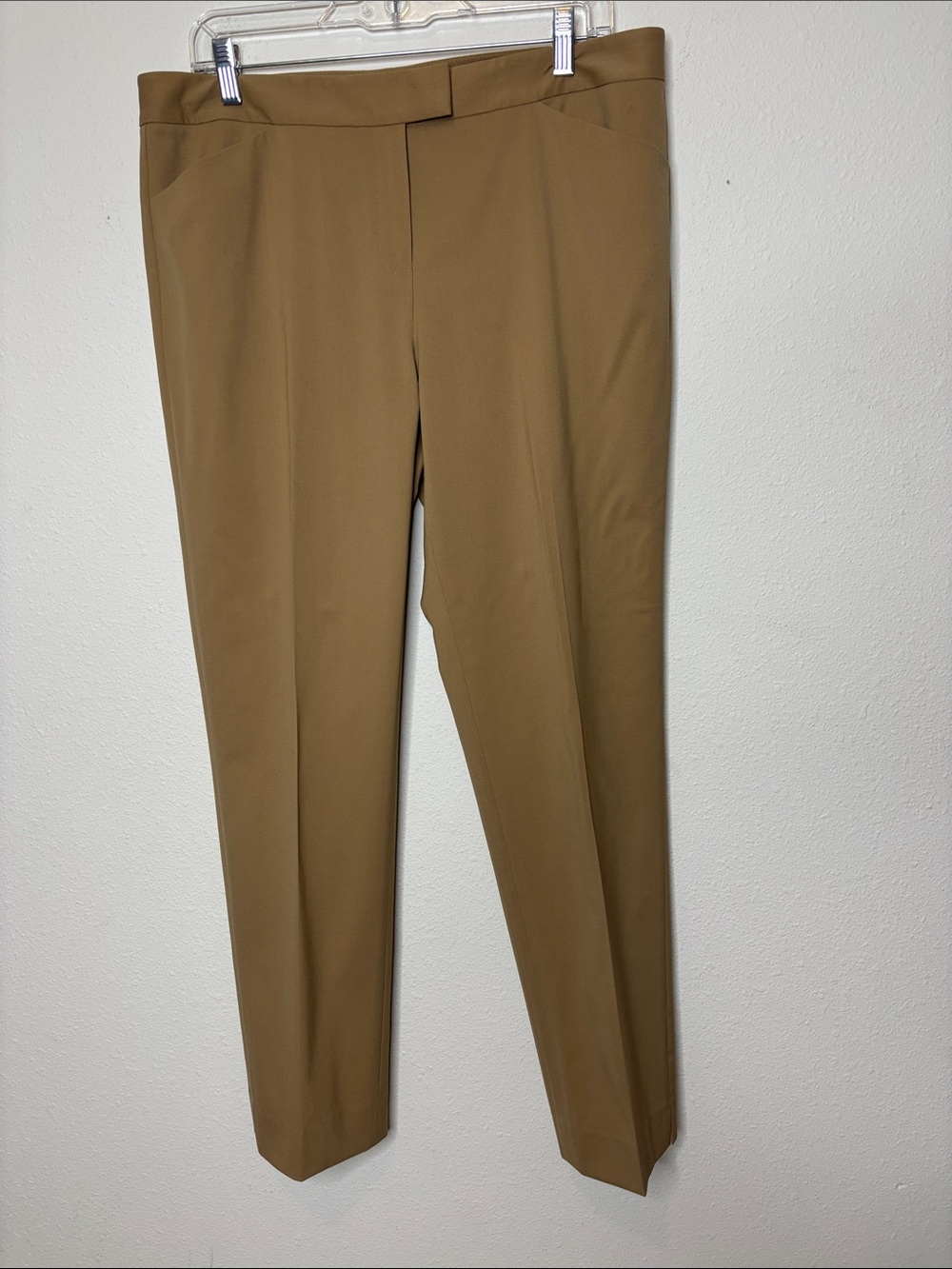 Lafayette 148 New York Camel Straight-Leg Dress Trousers